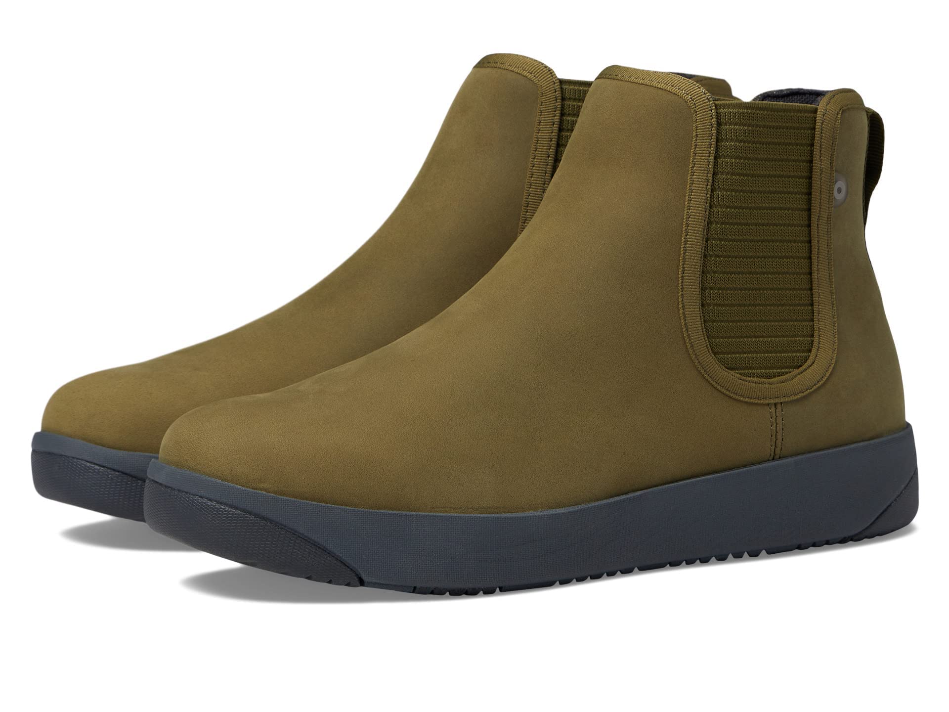 71j9gCJzrYL_ab73f8d8-f4a2-45c9-bc1a-838691978663 BOGS Kicker Chelsea Leather Boots - Olive - Image 1